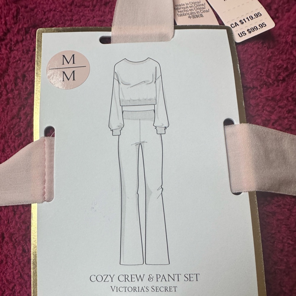Victoria Secret cozy crew and pant set